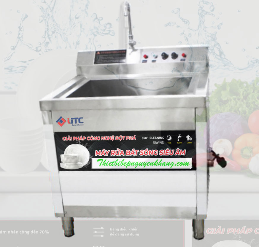 Máy rửa bát siêu âm công nghiệp UTC-800HS